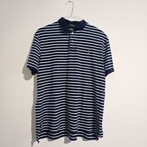 Polo Ralph Lauren Pima Soft Touch Classic Striped 100% Cotton Polo Shirt XL